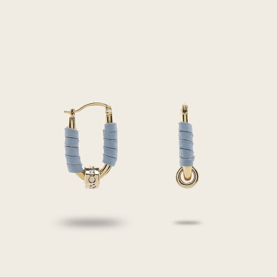 Cuadra Aretes en piel genuina para dama Descuento por venta flash