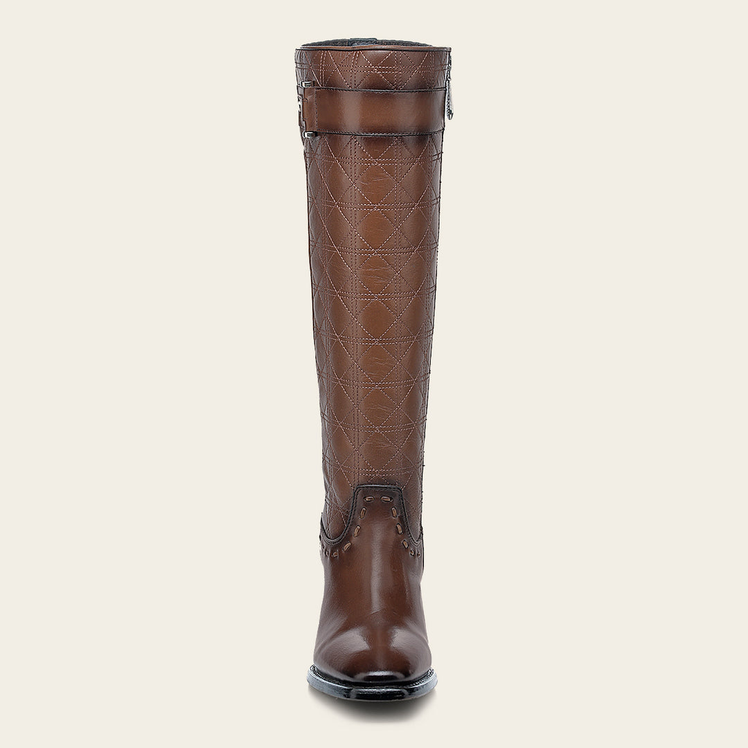 Cuadra Bota casual en piel genuina para dama Devoluciones gratuitas