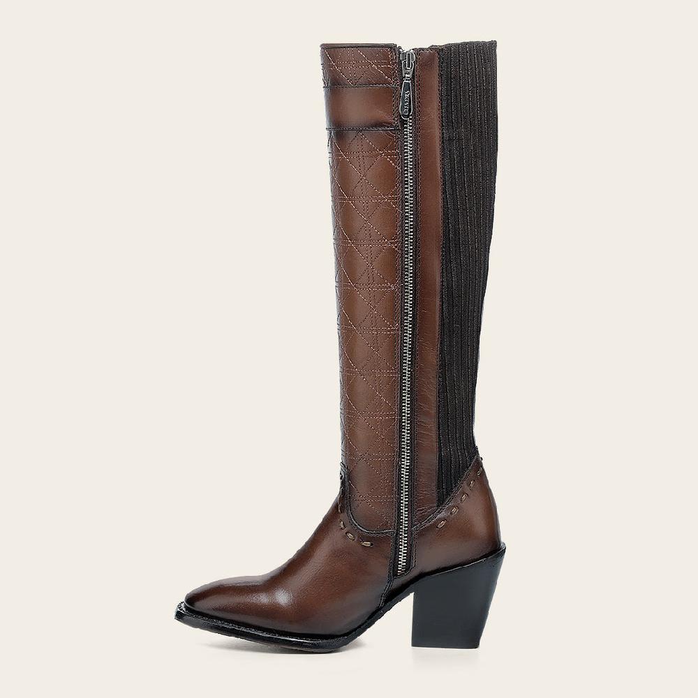 Cuadra Bota casual en piel genuina para dama Devoluciones gratuitas