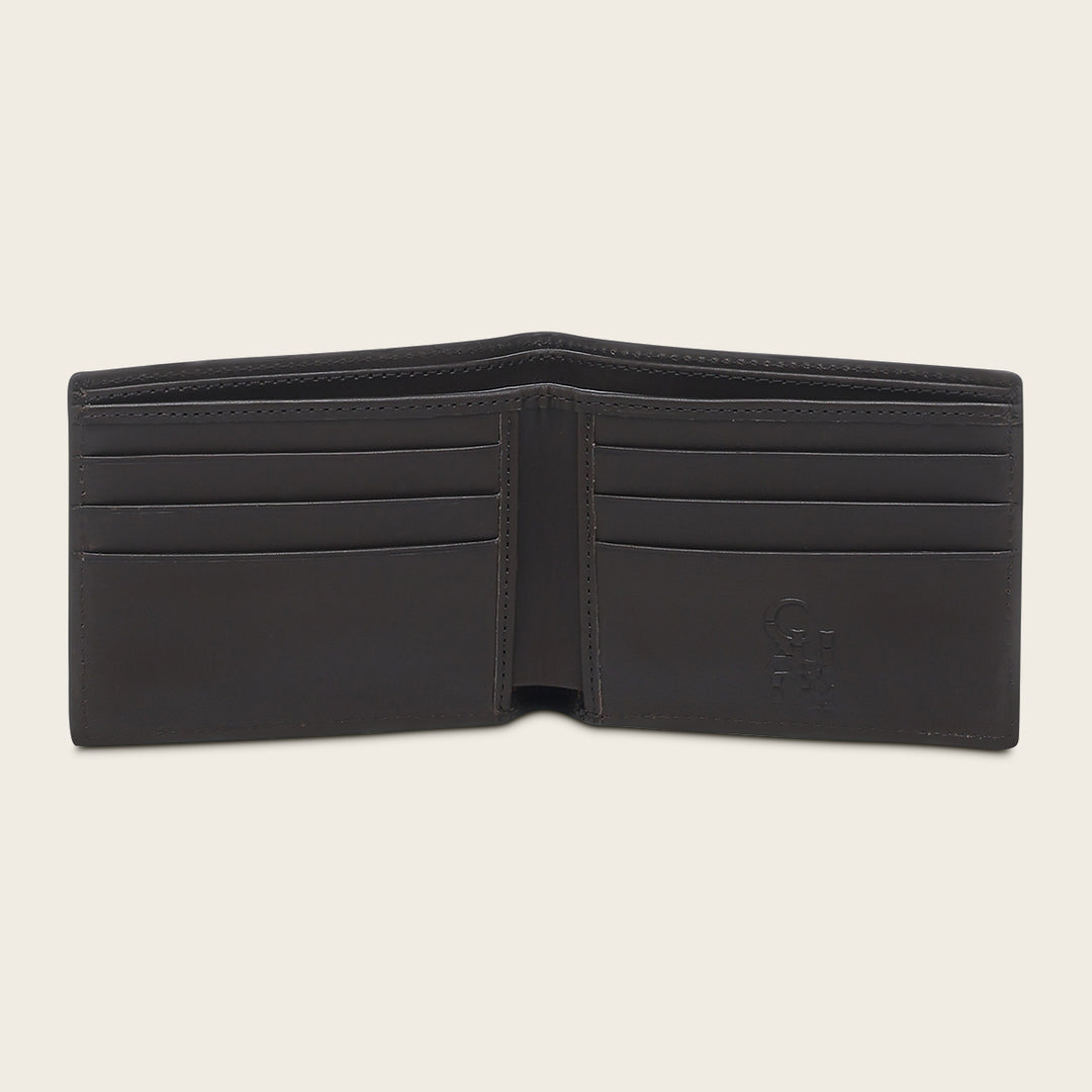 Cuadra Cartera en piel genuina de carunga para caballero Venta caliente