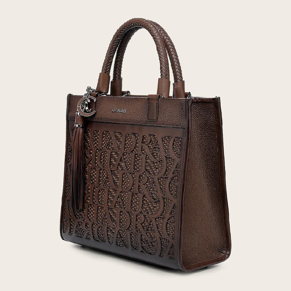 Cuadra Tote en piel genuina para dama En oferta