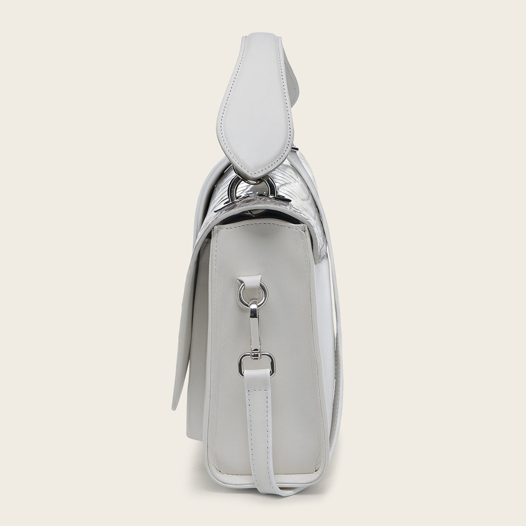Cuadra Bolso de mano en piel genuina de niloticus para dama Envío gratis