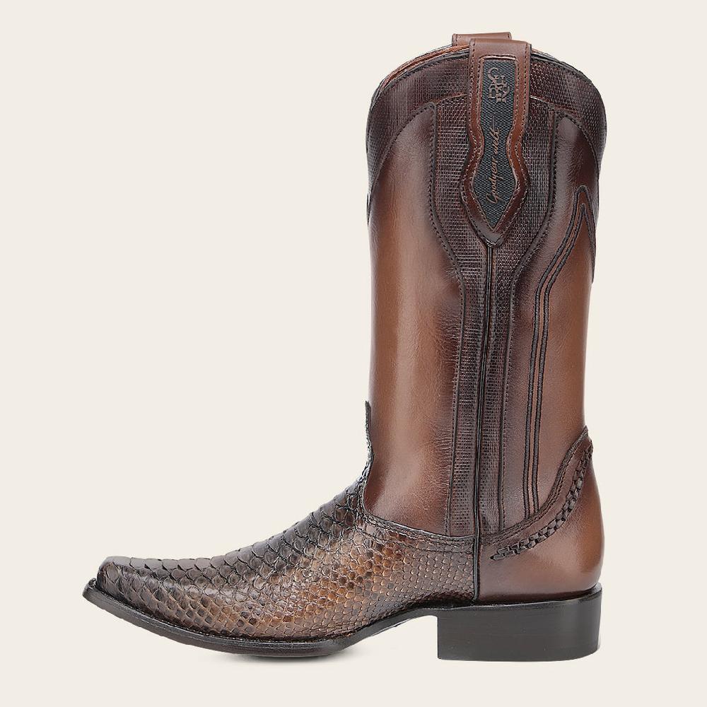Cuadra Bota tradicional en piel genuina de pitón para caballero Envío gratis