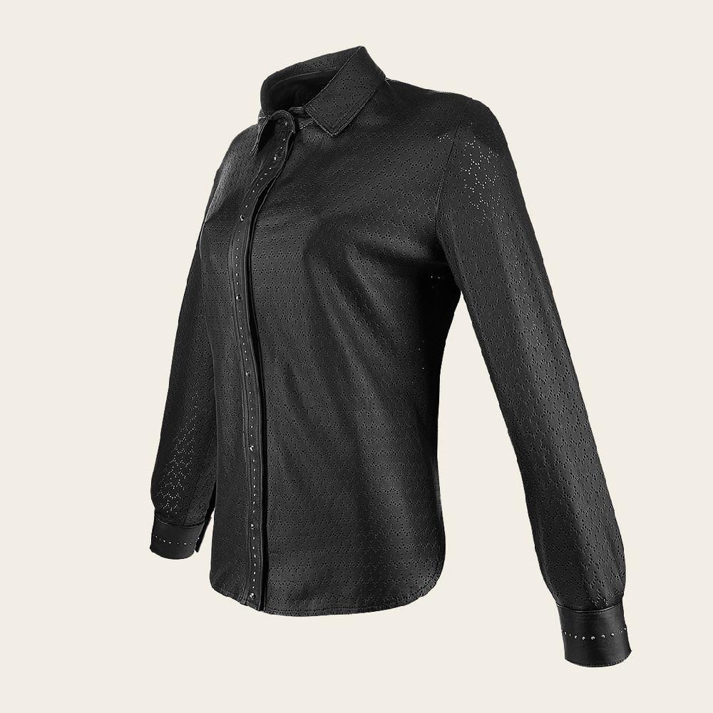 Cuadra Camisola en piel genuina de ovino para dama Envío internacional gratuito