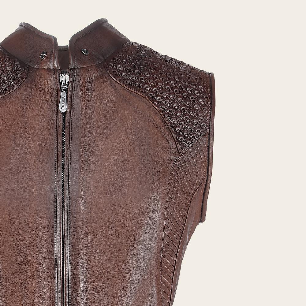 Cuadra Chaleco para dama en piel de ovino En oferta