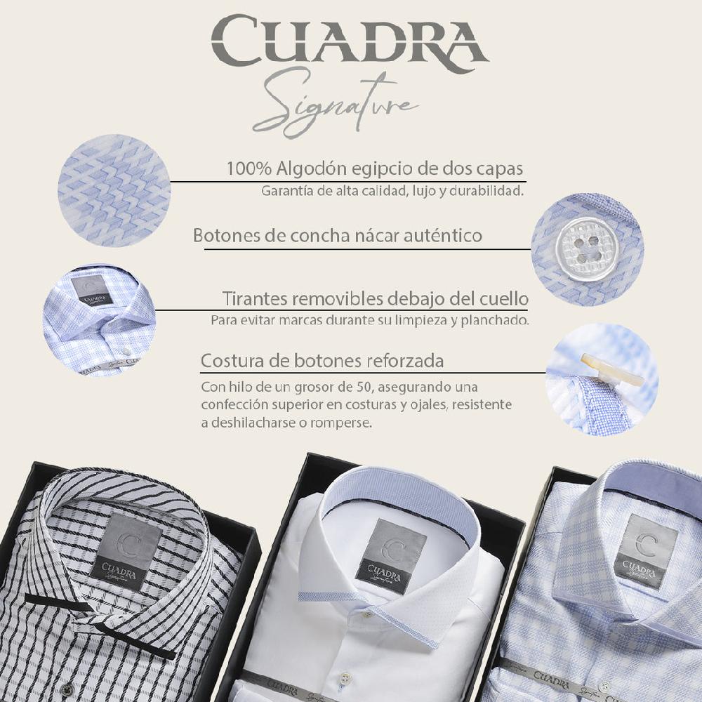 Cuadra Camisa Cuadra signature para caballero Ofertas de temporada
