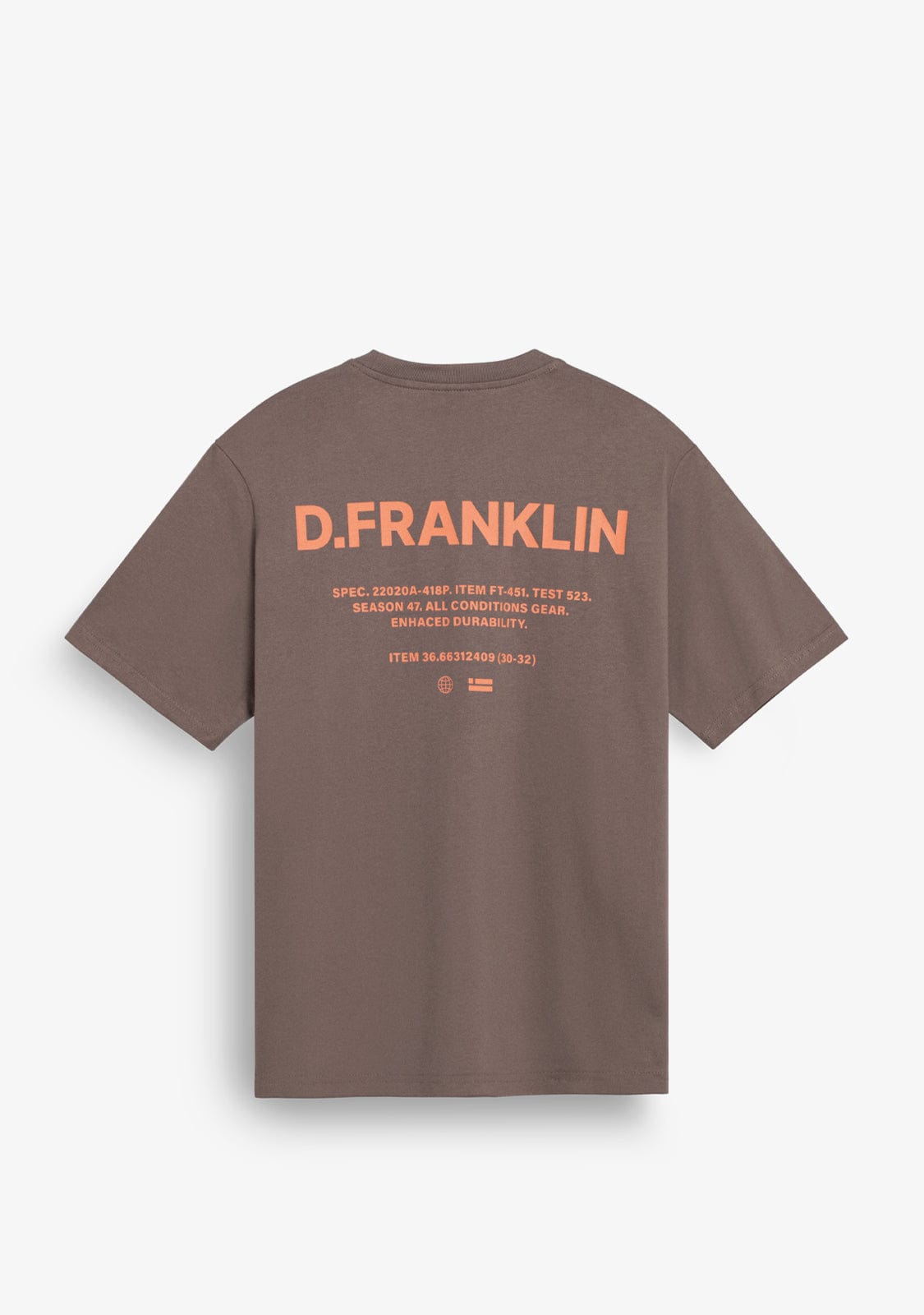 D.franklin Worldwide Tee Brown Mejor oferta