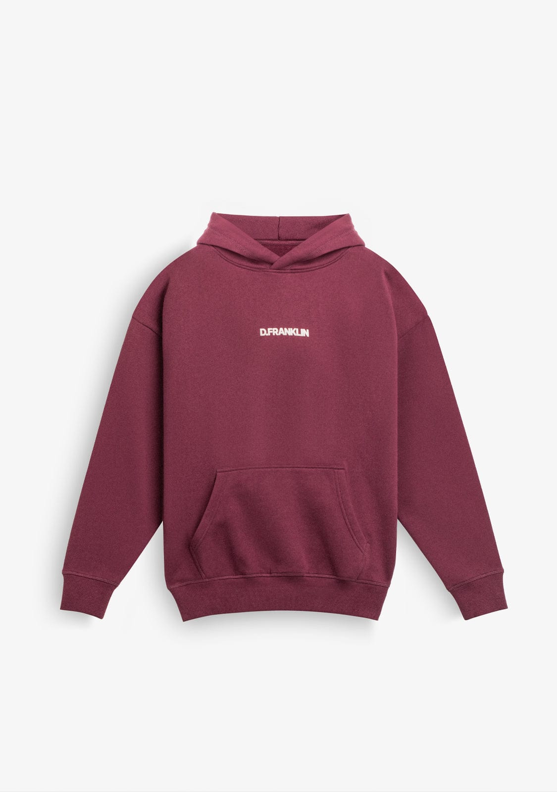 D.franklin Classic Oversize Hoodie Wine ÚLTIMAS EDICIONES