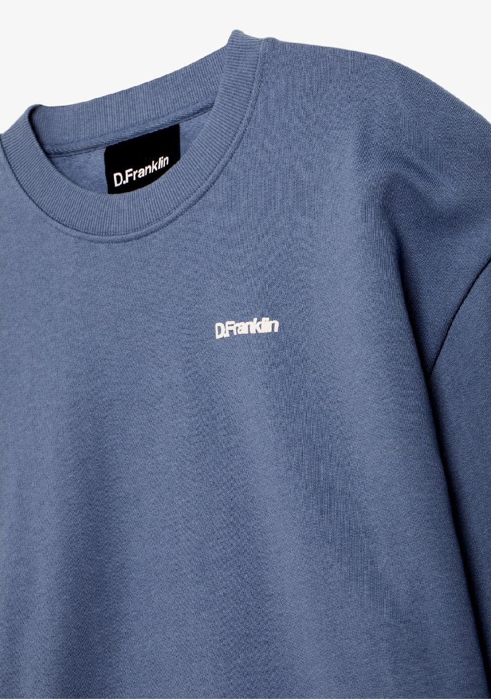 D.franklin Eternity Crop Sweatshirt Blue Precio de fábrica