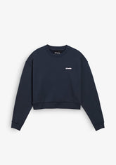 D.franklin Eternity Crop Sweatshirt Grey