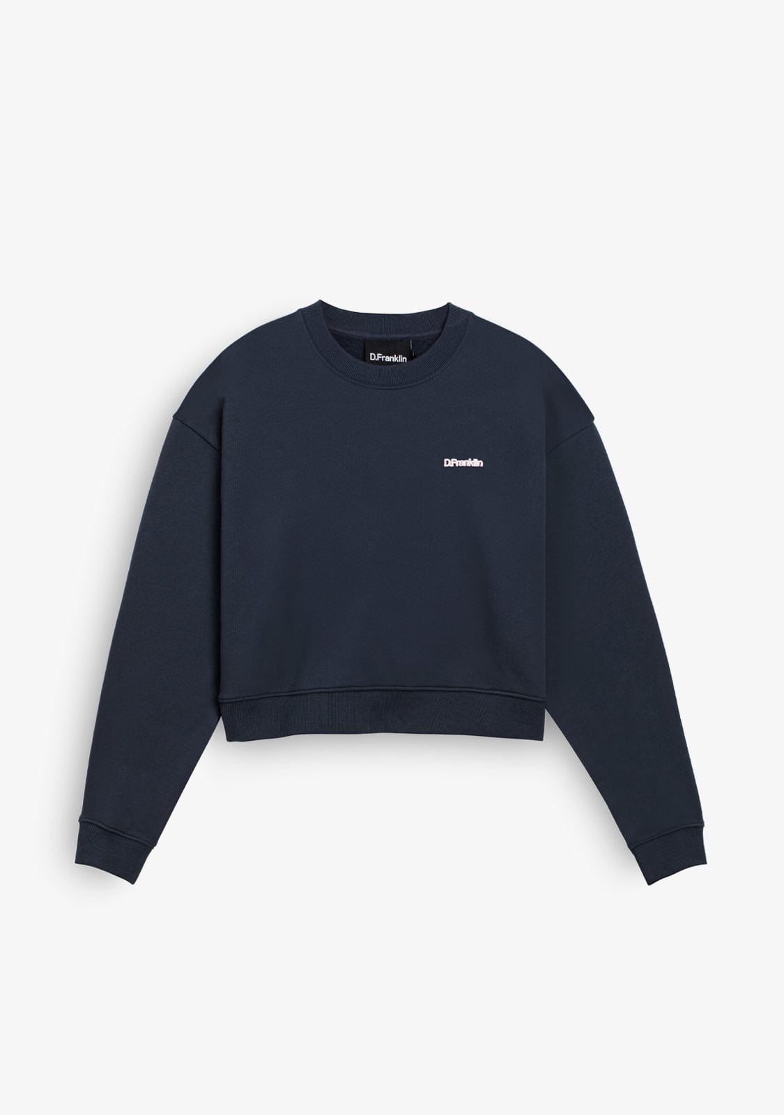 D.franklin Eternity Crop Sweatshirt Grey Oferta especial de fábrica