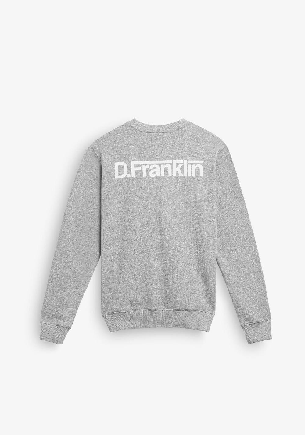 D.franklin Crewneck Racing Club Sweatshirt Grey Promoción trimestral