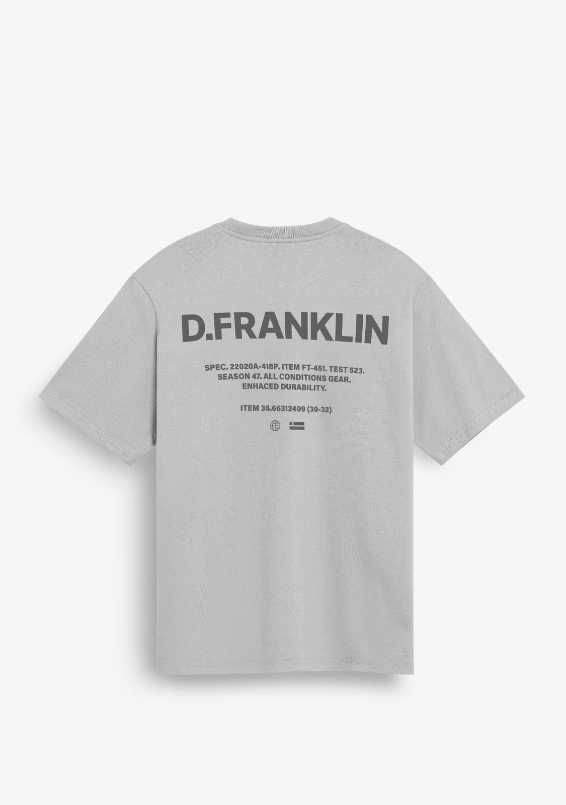 D.franklin Worldwide Tee Ice Grey En oferta
