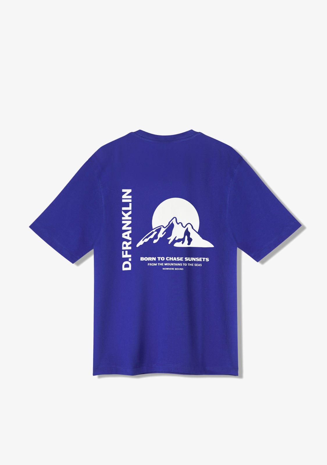 D.franklin Sunsets T-Shirt Blue / White Grandes ahorros