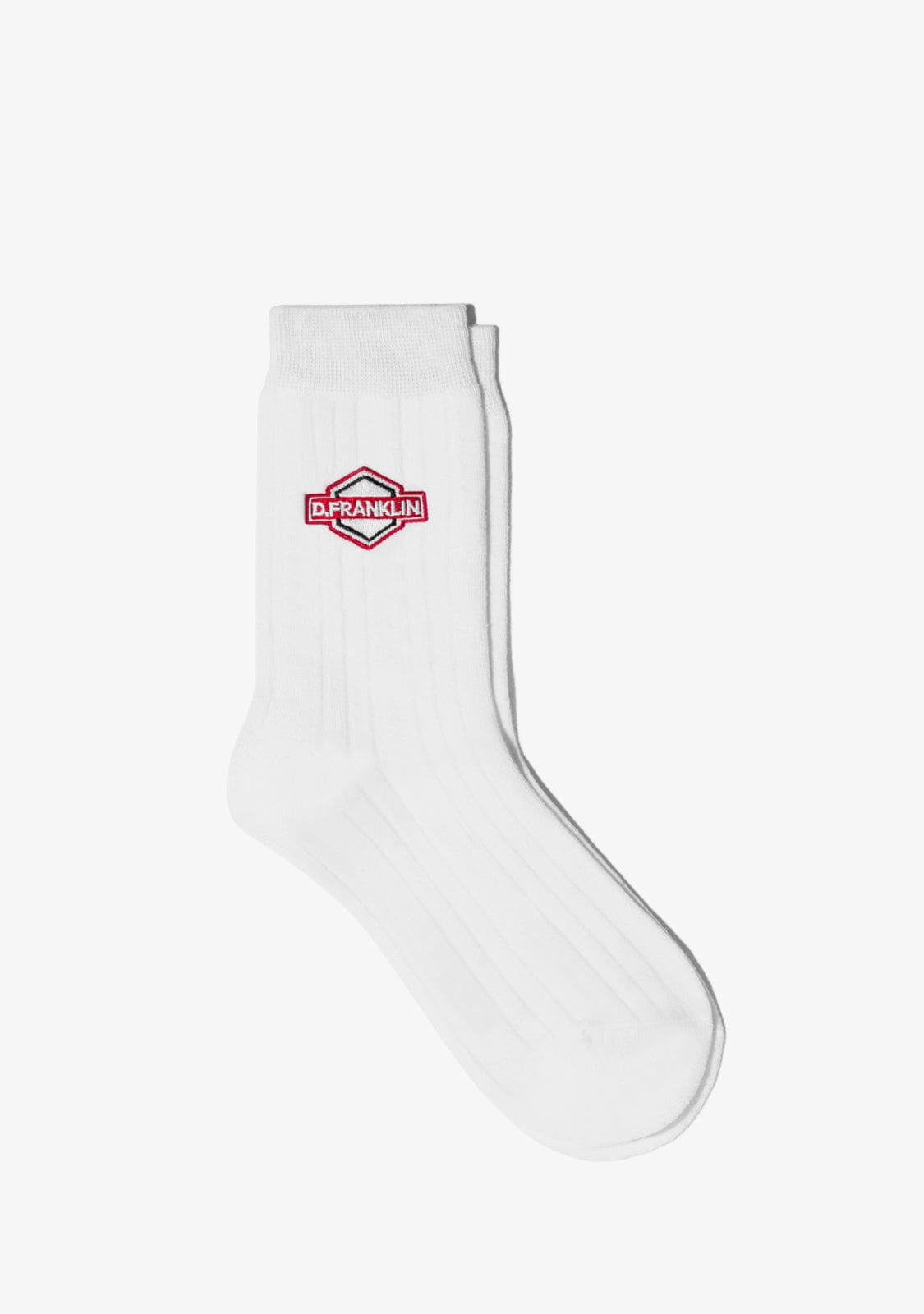 D.franklin DF Patch Socks White Limitado a 3 días