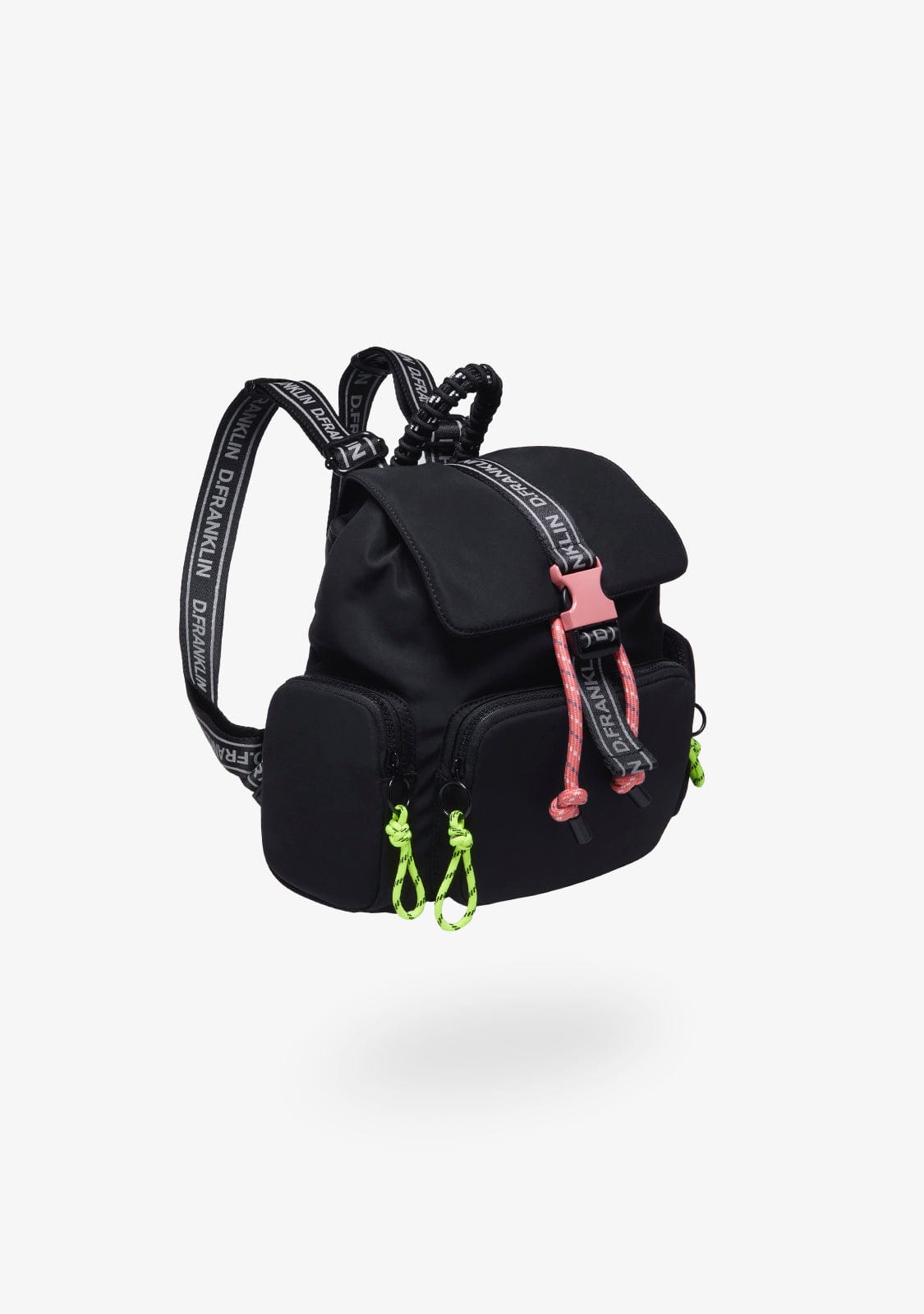 D.franklin Bomb Flap Backpack Black En oferta
