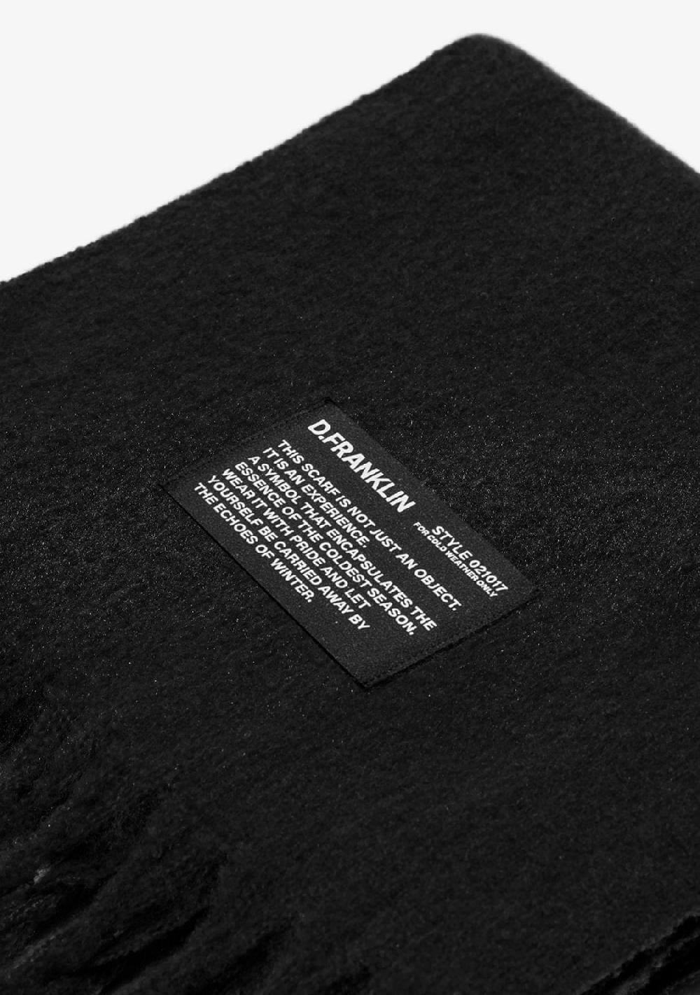 D.franklin Nordic Basic Scarf Black Ofertas especiales