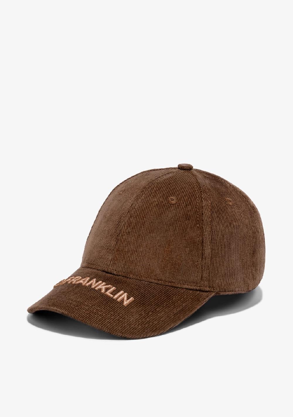 D.franklin Basic Cord Cap Brown Grandes ahorros