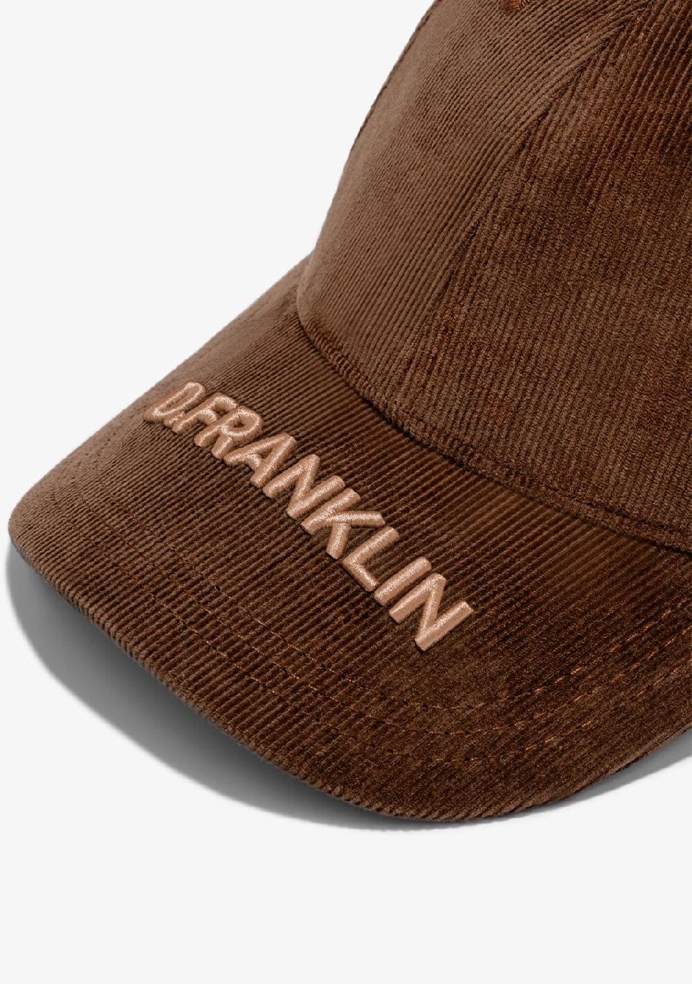 D.franklin Basic Cord Cap Brown Grandes ahorros