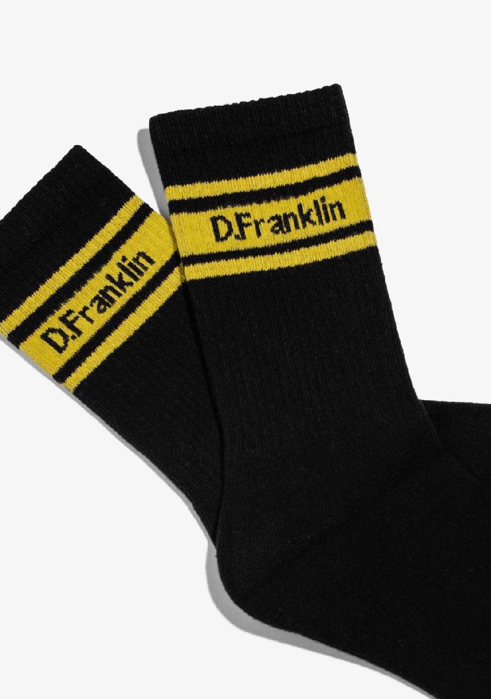D.franklin DF 3 Stripes Socks Black Devoluciones gratuitas