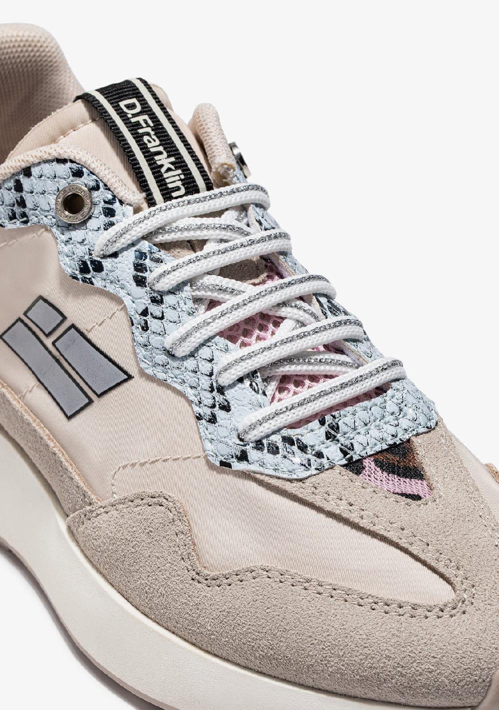 D.franklin White / Silver Metal Tip Shoelaces En línea