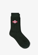 D.franklin DF Patch Socks Green Descuento