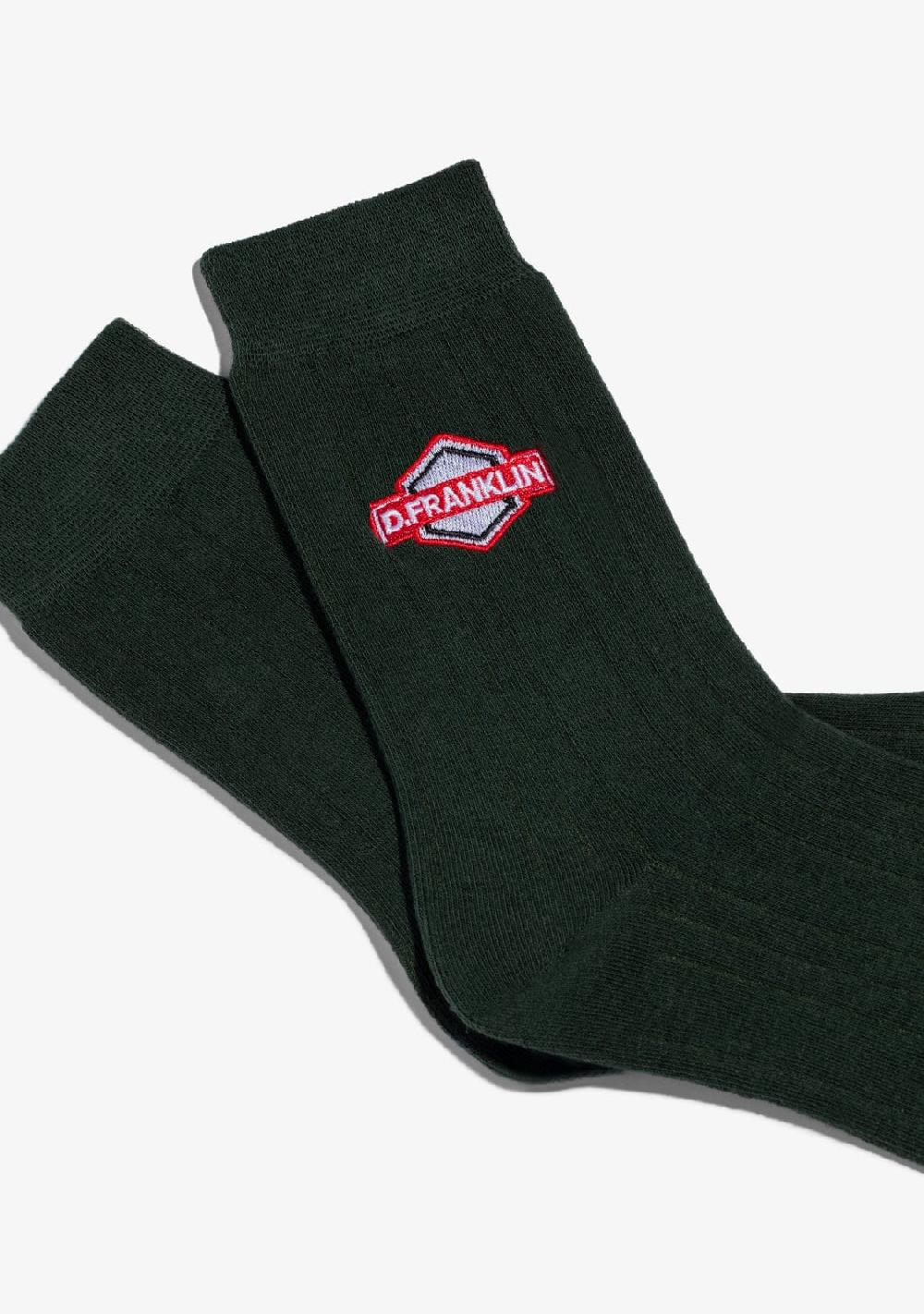 D.franklin DF Patch Socks Green Descuento