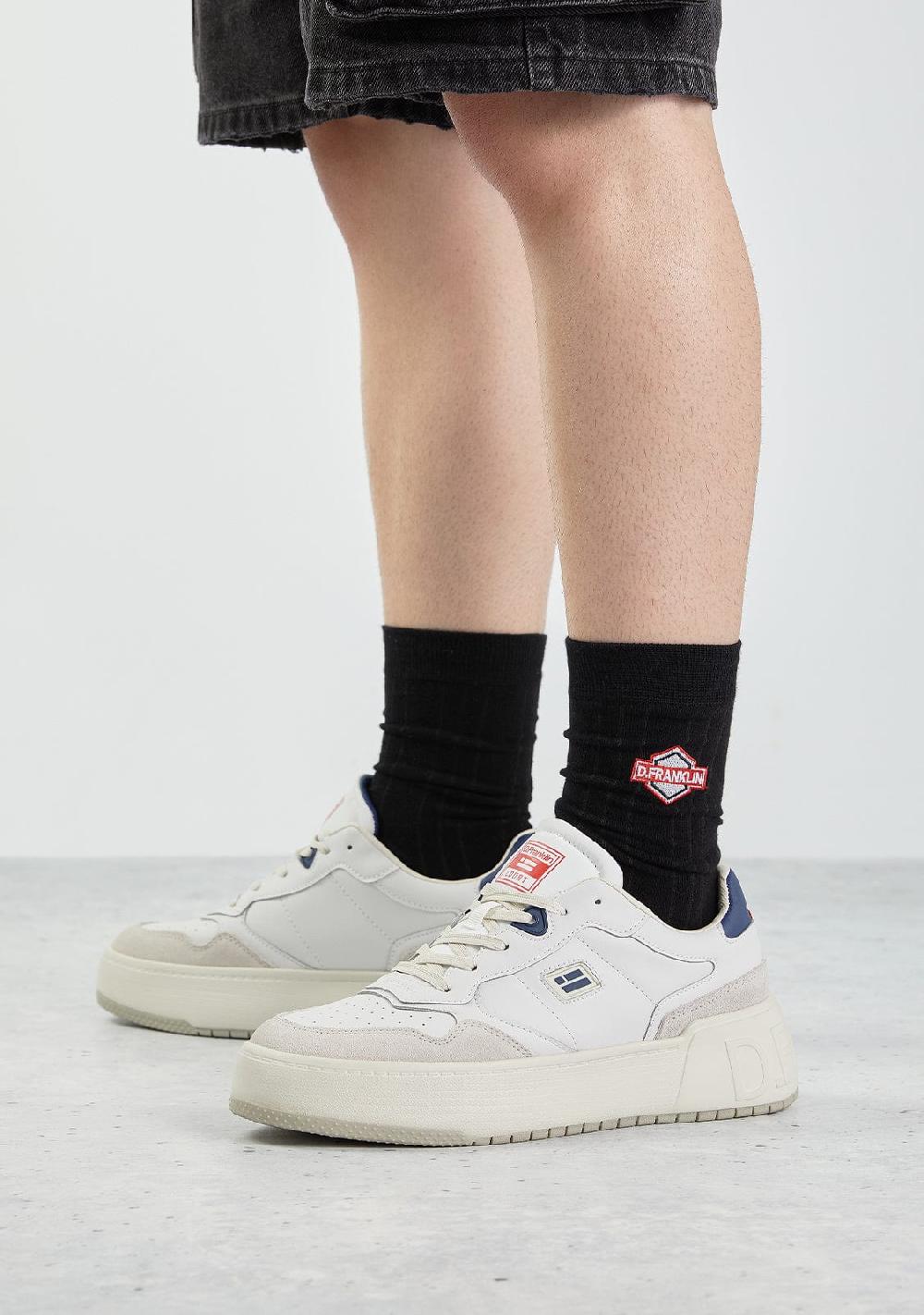 D.franklin DF Patch Socks Black Tienda