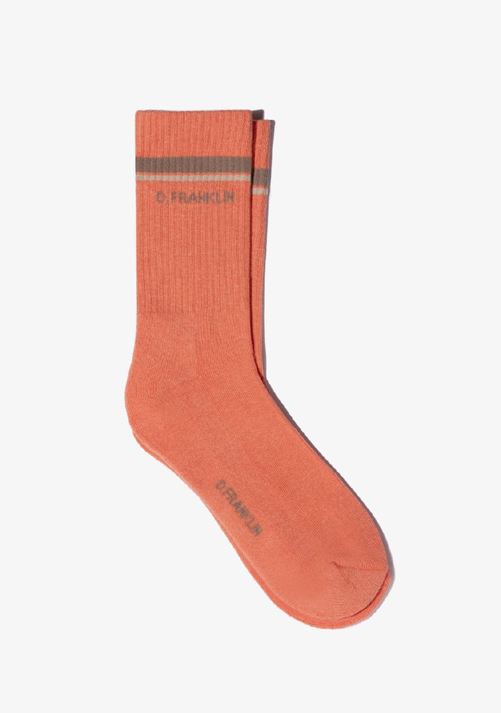 D.franklin Gorpcore 2 Stripes Socks Orange Rebajas online