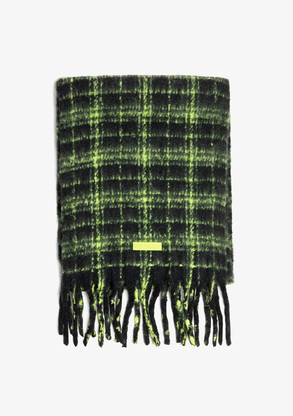 D.franklin Nordic Bomb Plaid Scarf Black Últimos 3 días
