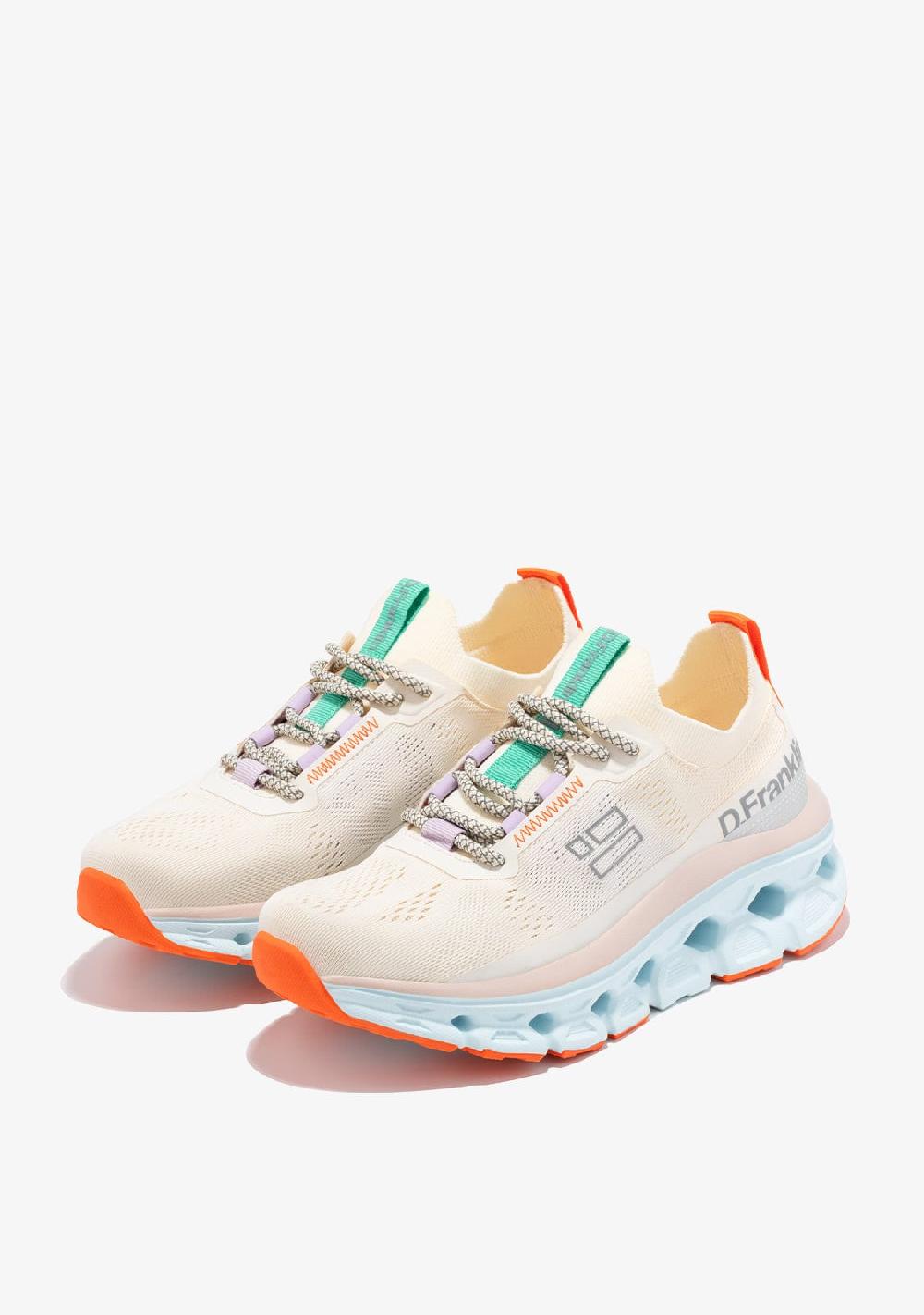 D.franklin Aero Sneakers Mesh White / Orange En oferta