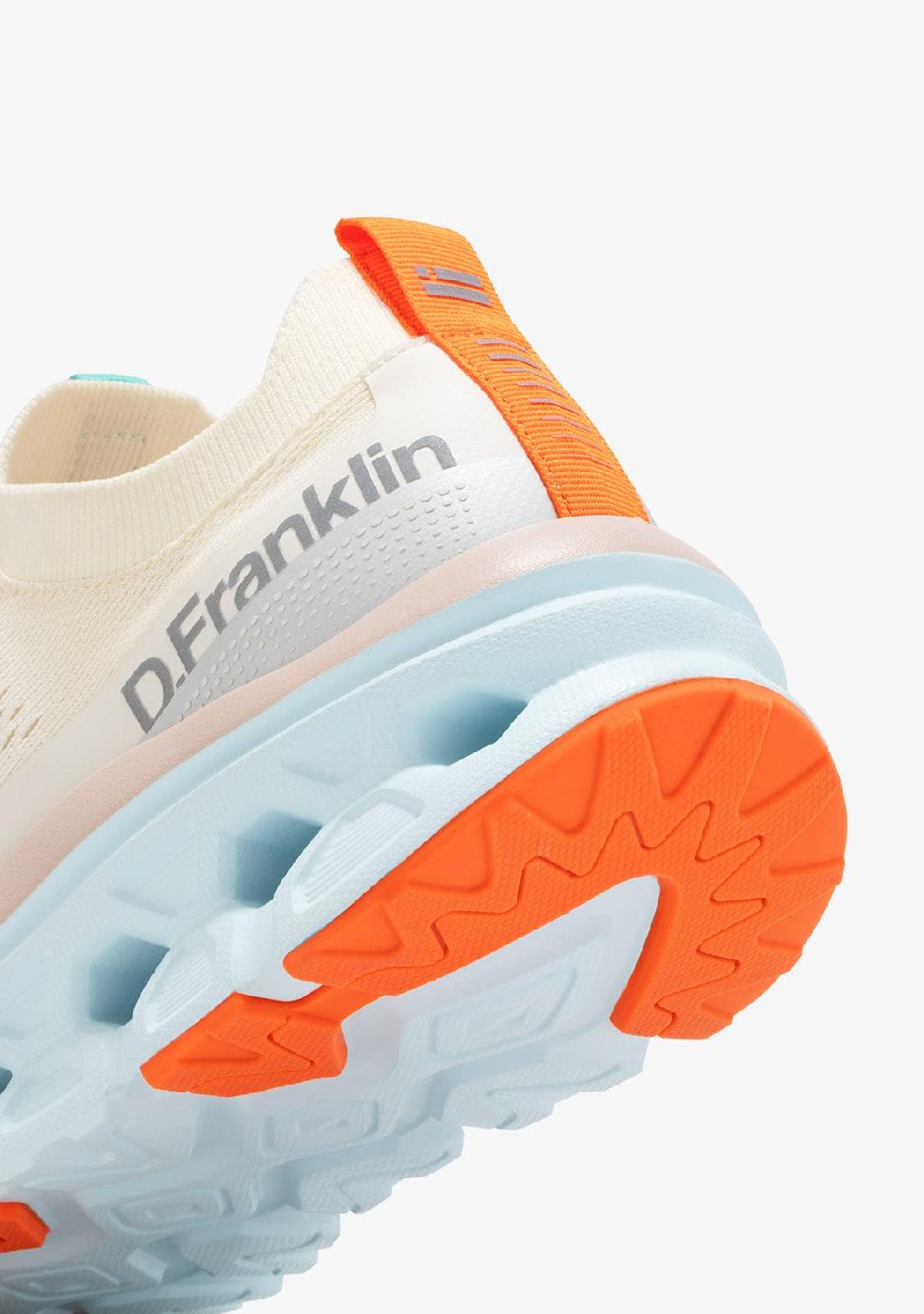 D.franklin Aero Sneakers Mesh White / Orange En oferta