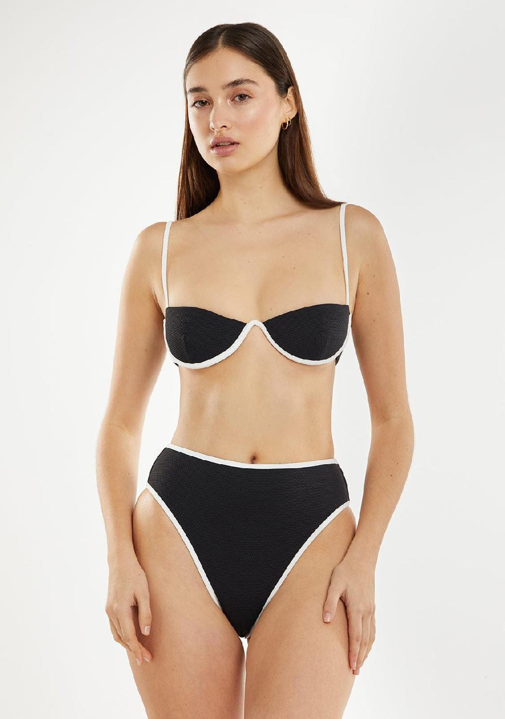 D.franklin Wake Top + Wake Bottom Bikini Black Últimos 2 días