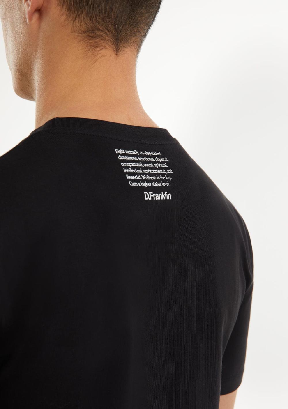 D.franklin St. Denis Village T-Shirt Black / White Grandes descuentos
