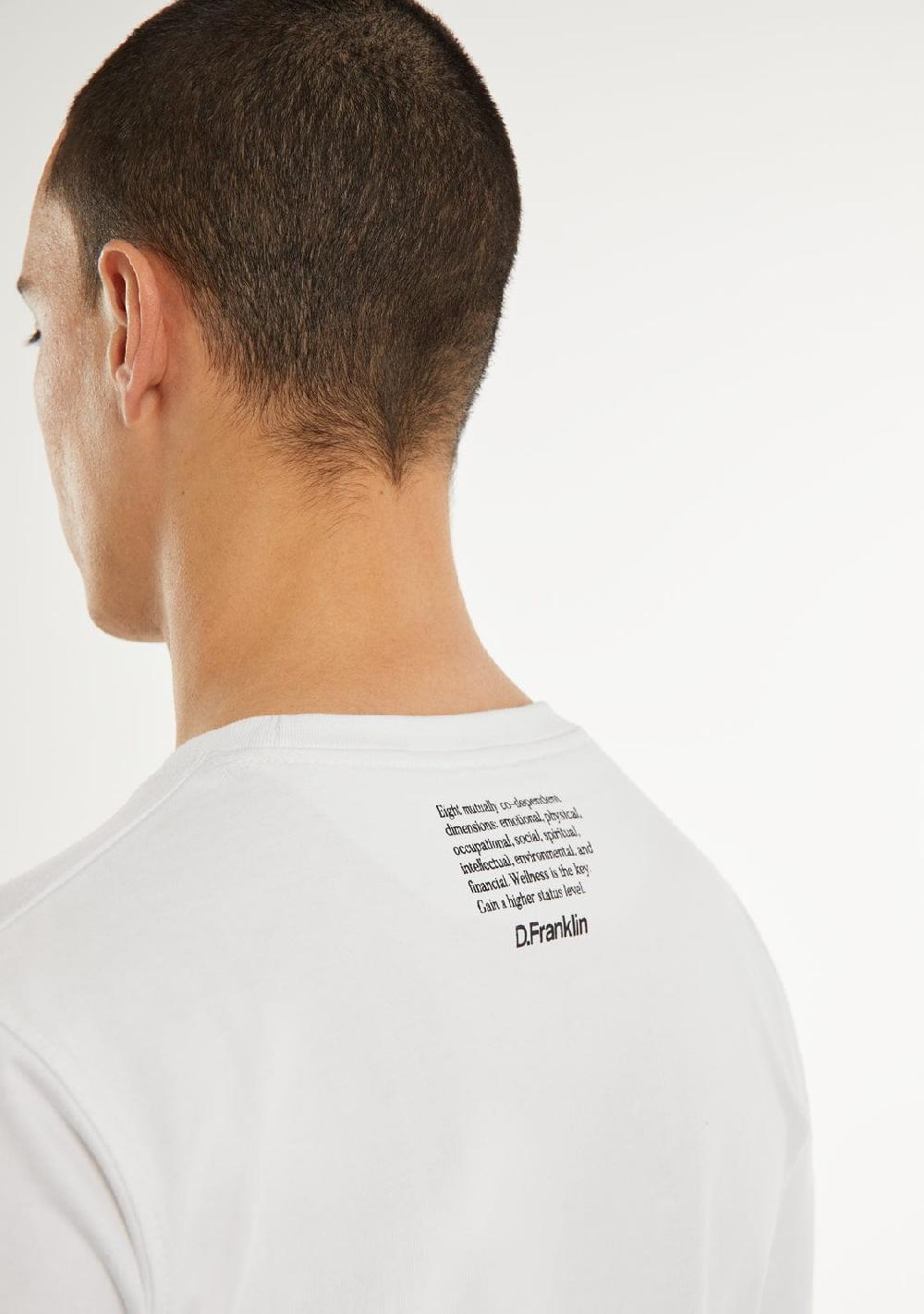 D.franklin St. Denis Village T-Shirt White / Black Liquidación