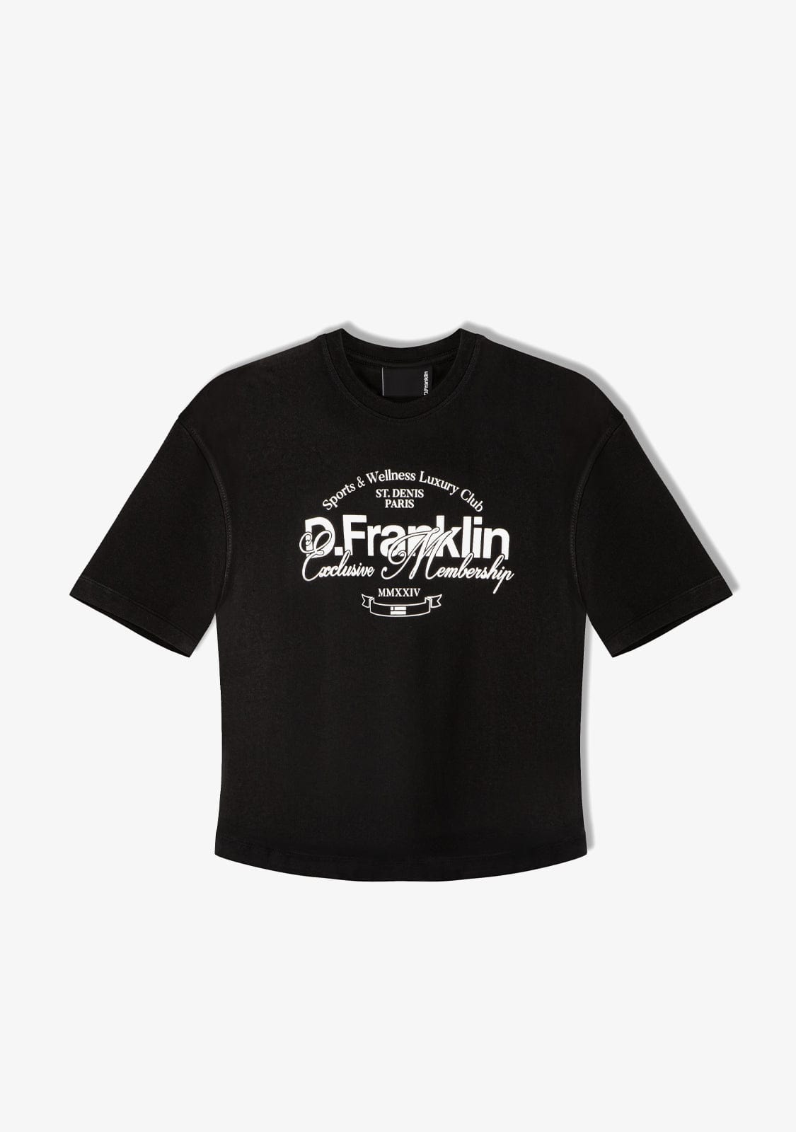 D.franklin St. Denis Club T-Shirt Black / White Tienda de fábrica