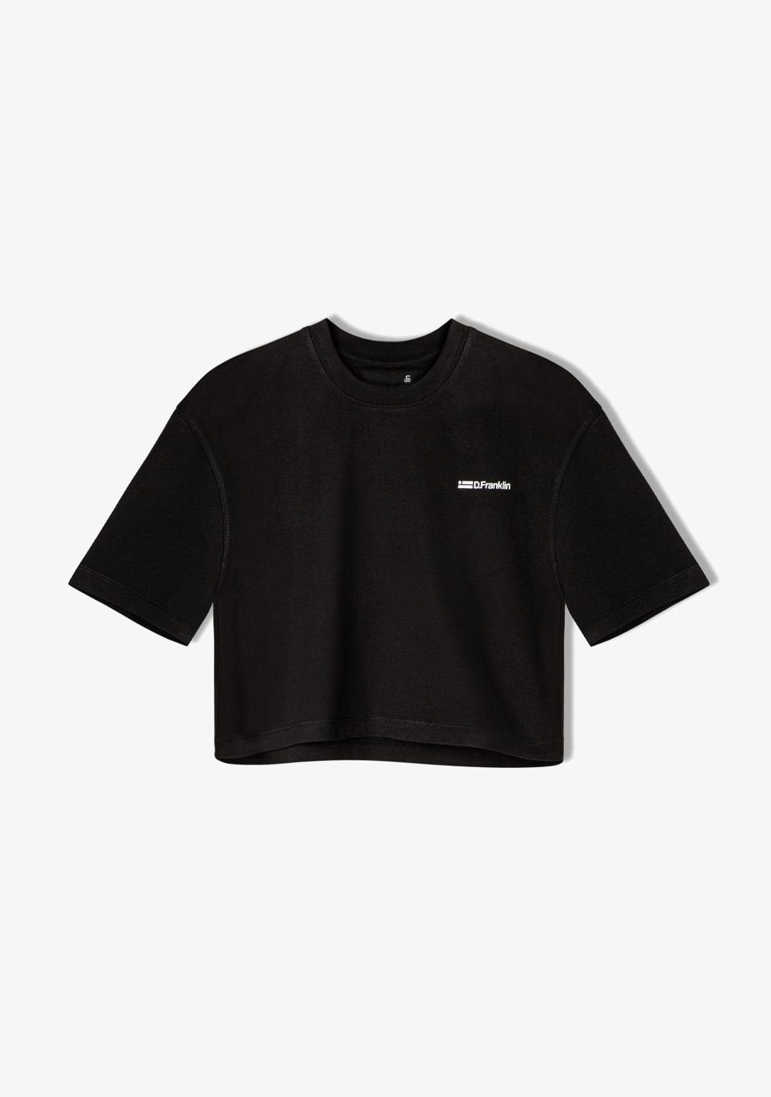D.franklin St. Denis Cropped T-Shirt Black / White Ahorra y exporta