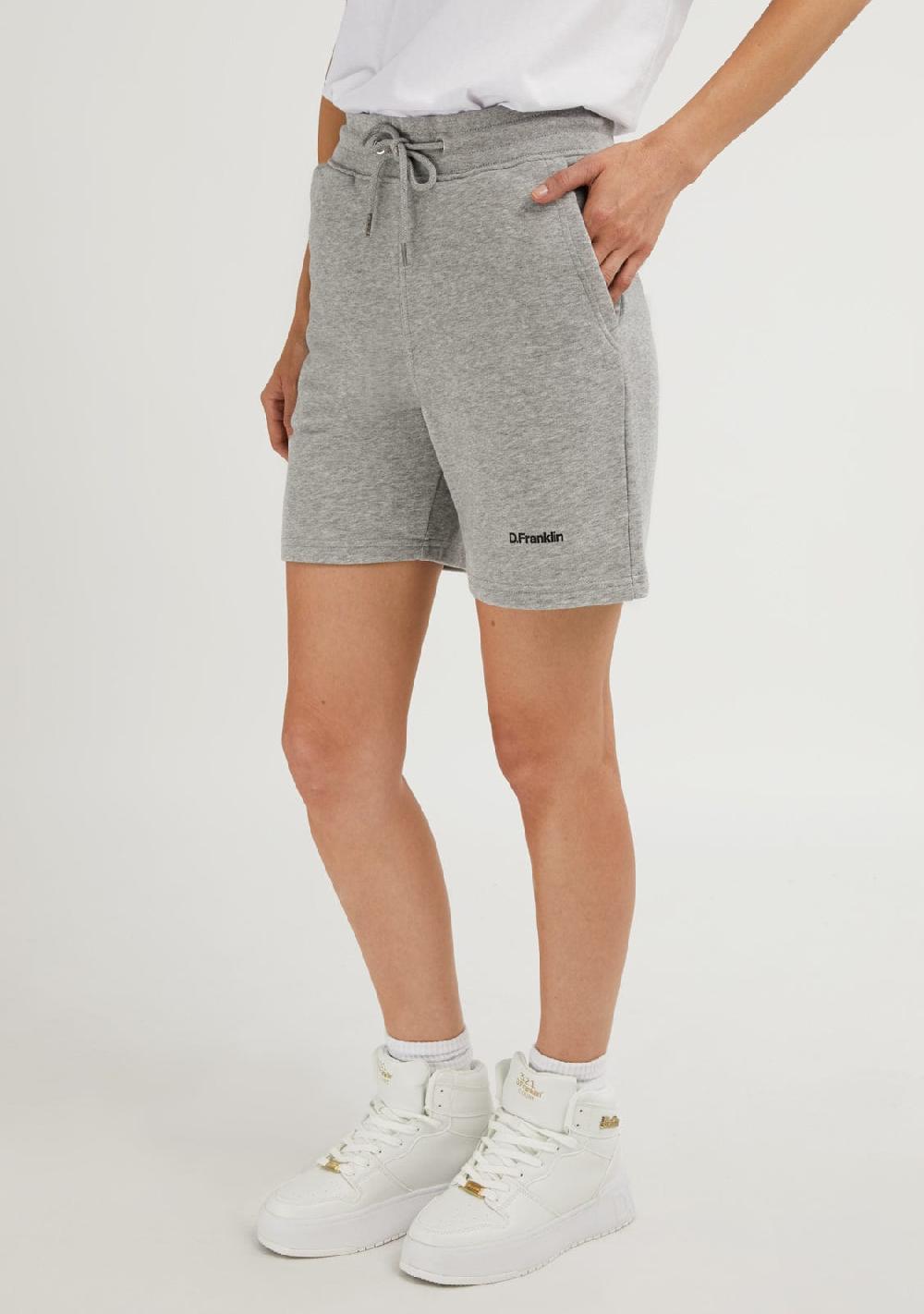 D.franklin Logo Jogger Shorts Grey / Black Ventas relámpago