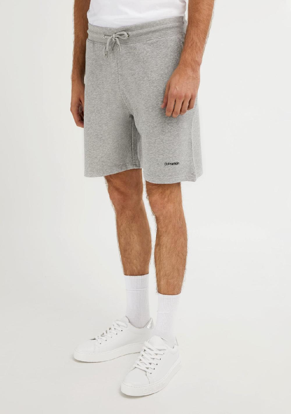 D.franklin Logo Jogger Shorts Grey / Black Ventas relámpago