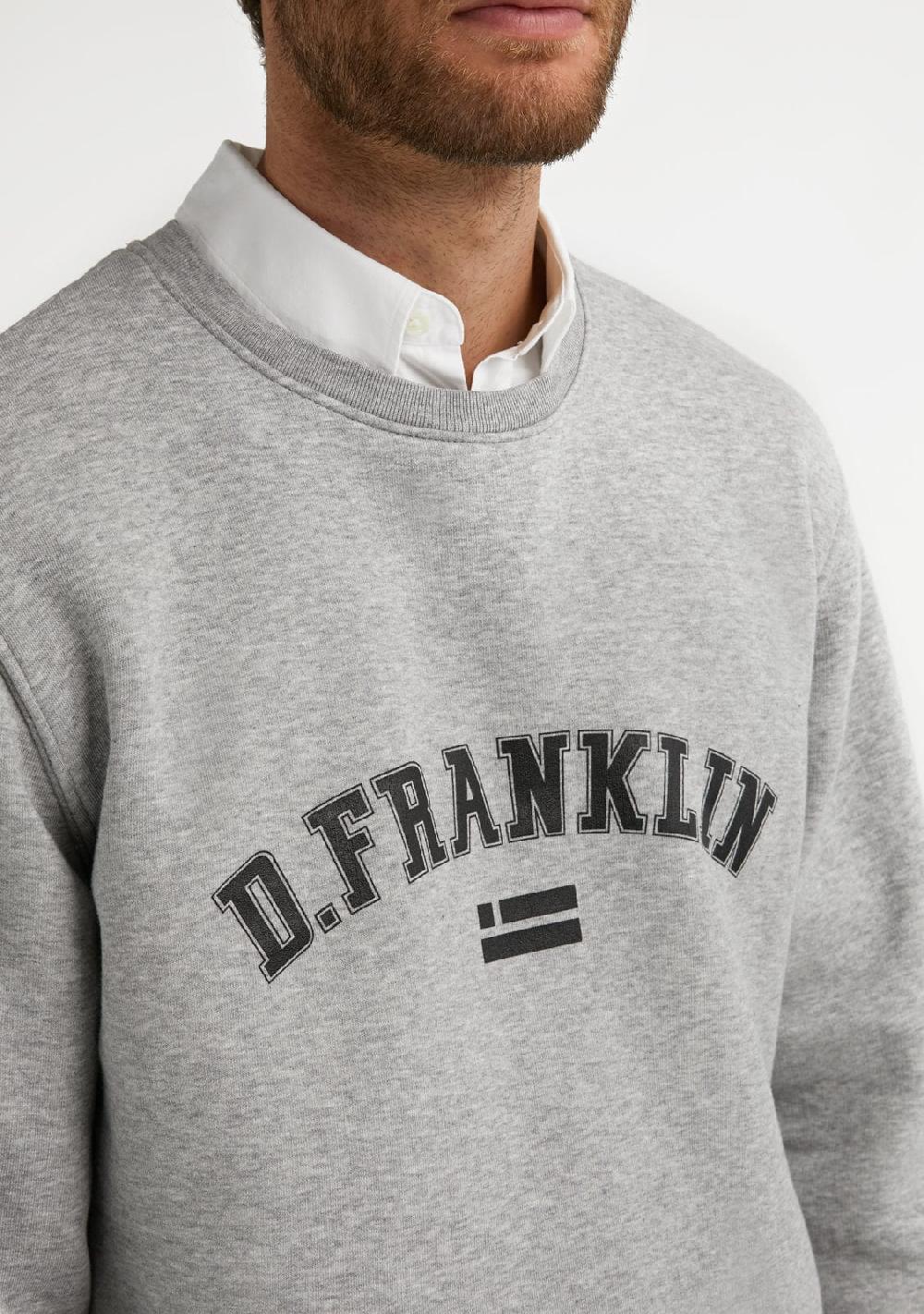 D.franklin Varsity Sweatshirt Grey / Black COMPRAR AHORA