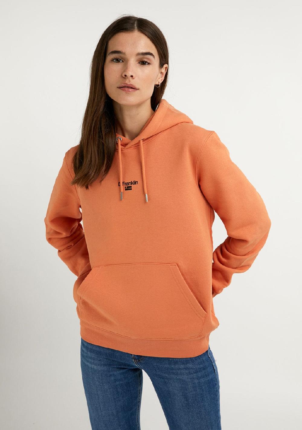 D.franklin Mid Logo Hoodie Volcano / Black Precio de fábrica