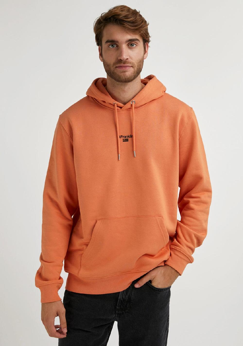 D.franklin Mid Logo Hoodie Volcano / Black Precio de fábrica