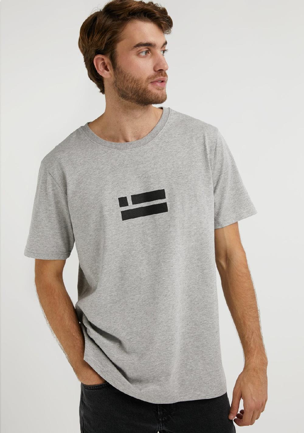 D.franklin Flag T-Shirt Grey / Black Ahorra y exporta