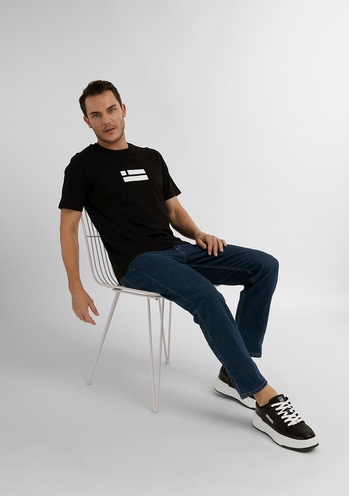 D.franklin Flag T-Shirt Black / White Precios de Black Friday