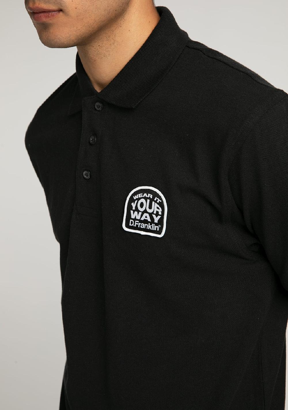 D.franklin Polo Wear It Black Ofertas