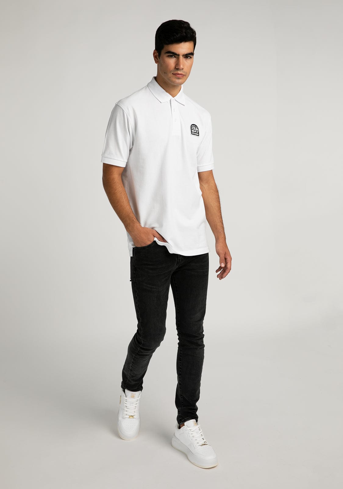 D.franklin Polo Wear It White Venta caliente