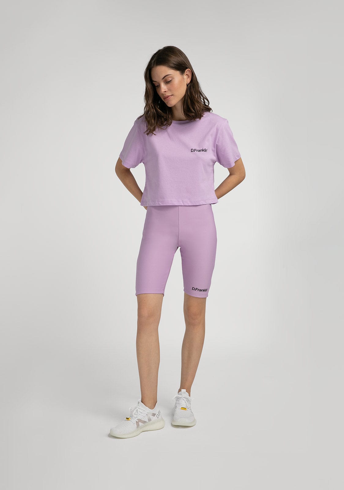 D.franklin Basic Biker Short Lavender En oferta