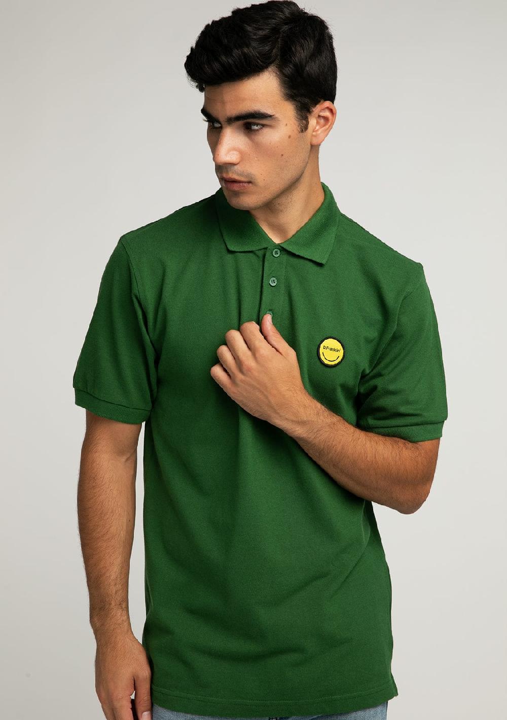 D.franklin Polo Smiley Bottle Green Rebajas baratas