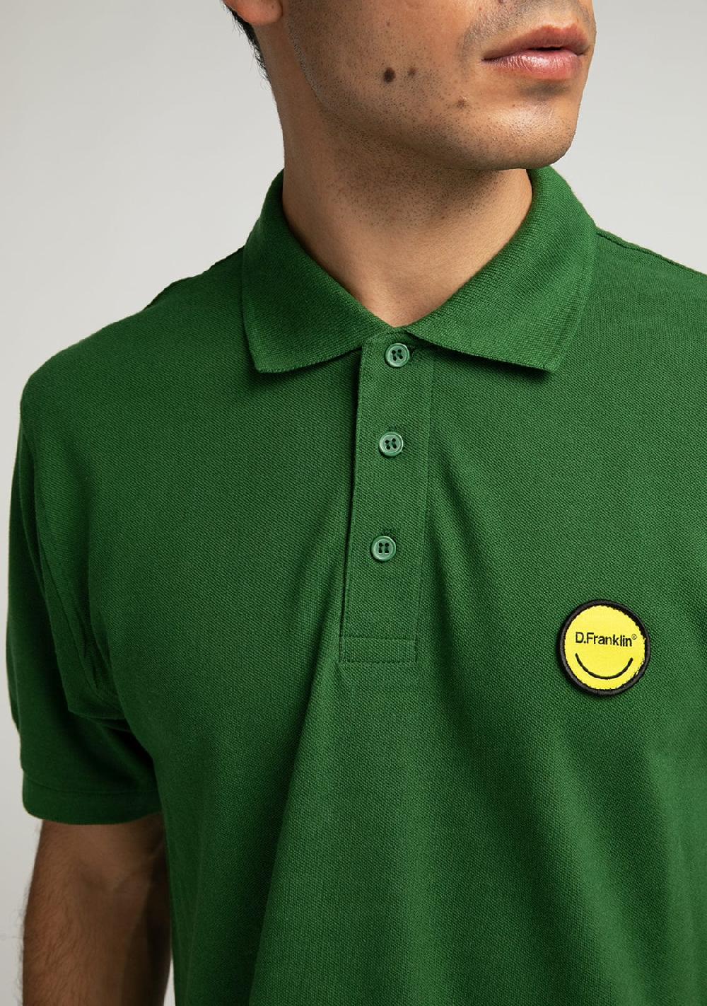 D.franklin Polo Smiley Bottle Green Rebajas baratas