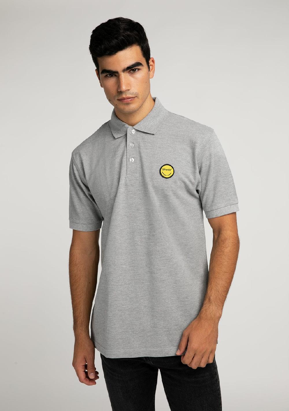 D.franklin Polo Smiley Heather Grey Los más vendidos